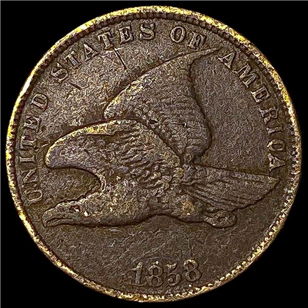 1858 Copper-Nickel Flying Eagle Cent HIGH   GRADE