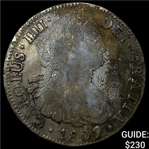 1807 Colonial Spain Silver 8 Reales NEARLY  UNCIRCULATED