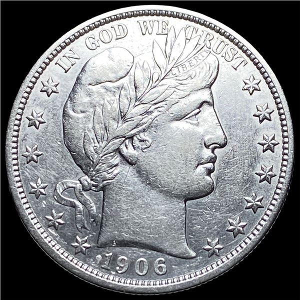 1906-D Silver Barber Half Dollar CLOSELY  UNCIRCULATED