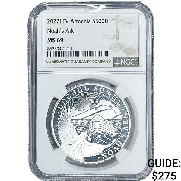 2022 LEV Armenia S500D Noah's Ark NGC MS69