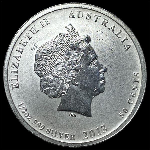2013-P Australia 1/2oz Silver 50 Cents SUPERB  GEM BU