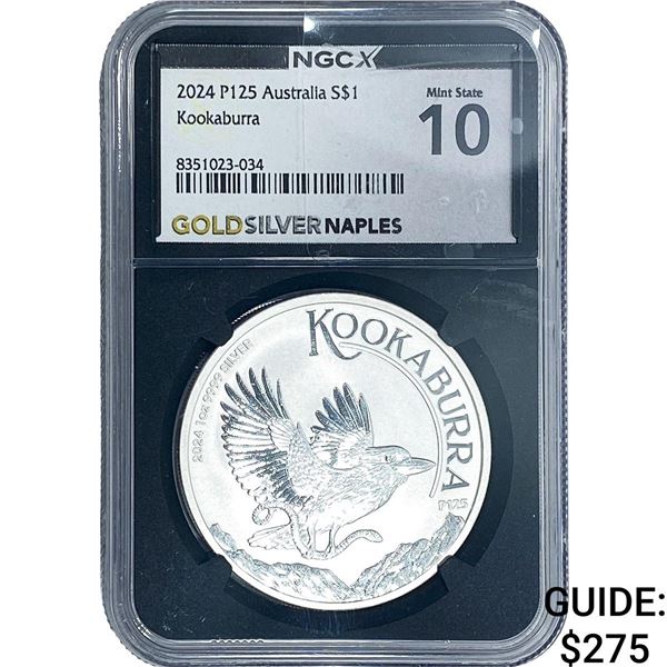 2024 P125 Australia S$1 Kookaburra NGC
