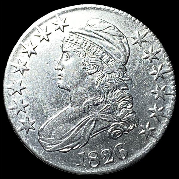 1826 Capped Bust Half Dollar CLOSELY  UNCIRCULATED