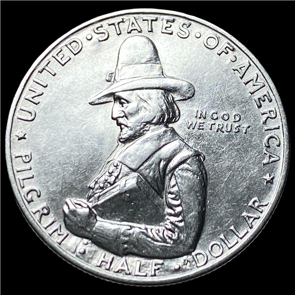 1920 Silver Pilgrim Half Dollar CLOSELY  UNCIRCULATED