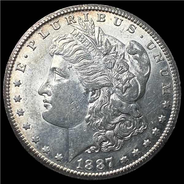 1887-S Silver Morgan Dollar CHOICE AU