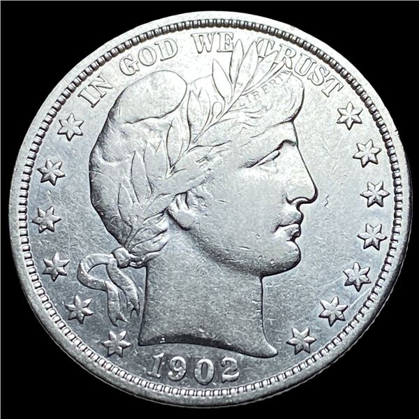 1902-O Silver Barber Half Dollar NEARLY  UNCIRCULATED