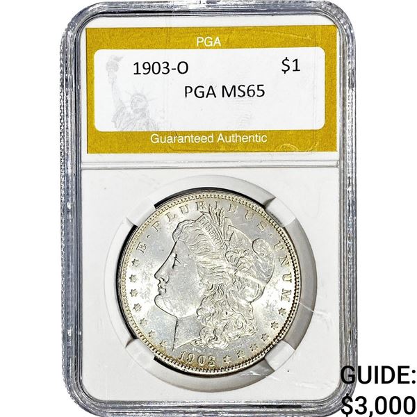 1903-O Morgan Silver Dollar PGA MS65