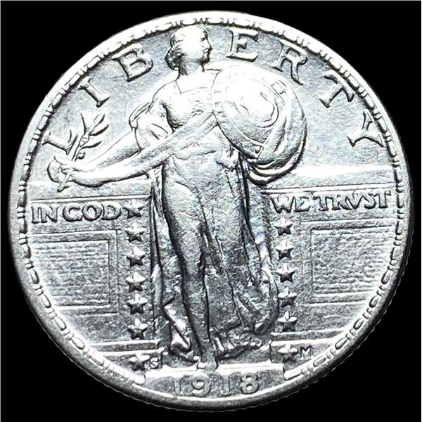 1918-S Standing Liberty Quarter CLOSELY  UNCIRCULATED