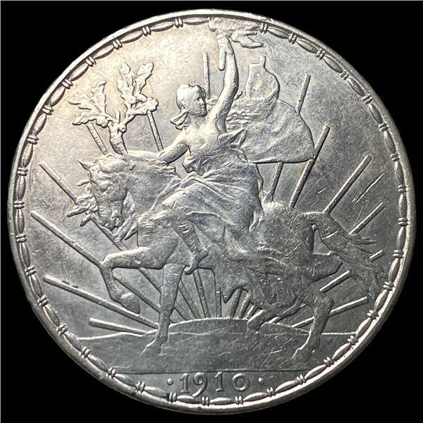 1910 Mexico Silver Peso CLOSELY UNCIRCULATED
