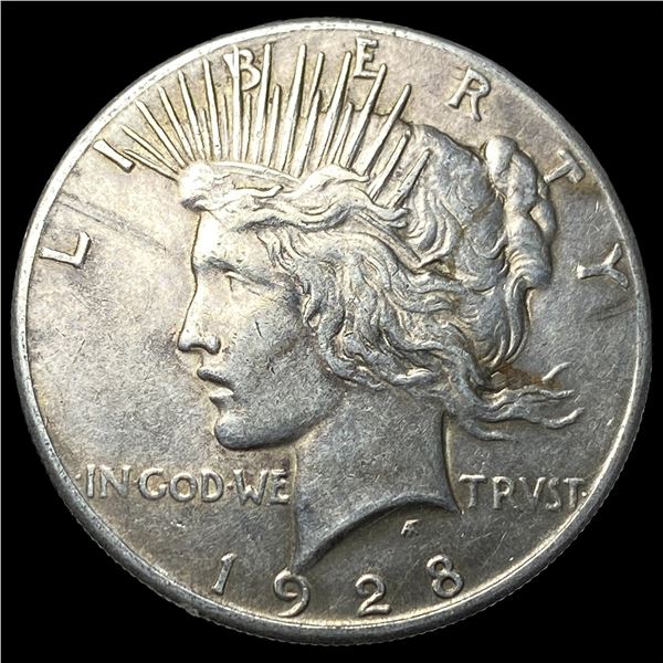 1928 Silver Peace Dollar CLOSELY UNCIRCULATED
