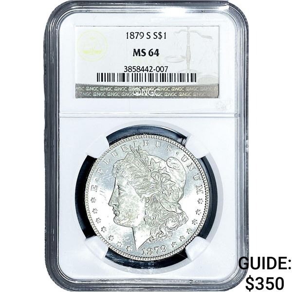 1879-S Morgan Silver Dollar NGC MS64