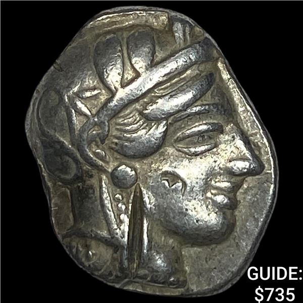 Attica Athens 393-294 BC Silver Tetradrachm  NEARLY UNCIRCULATED