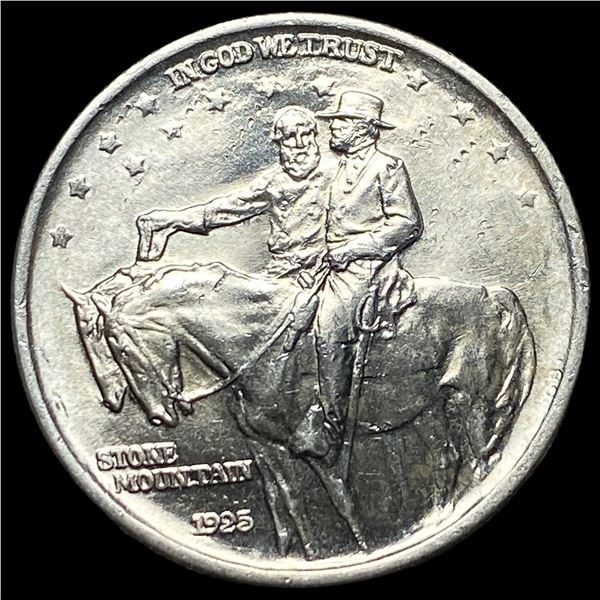 1925 Silver Stone Mountain Half Dollar GEM BU