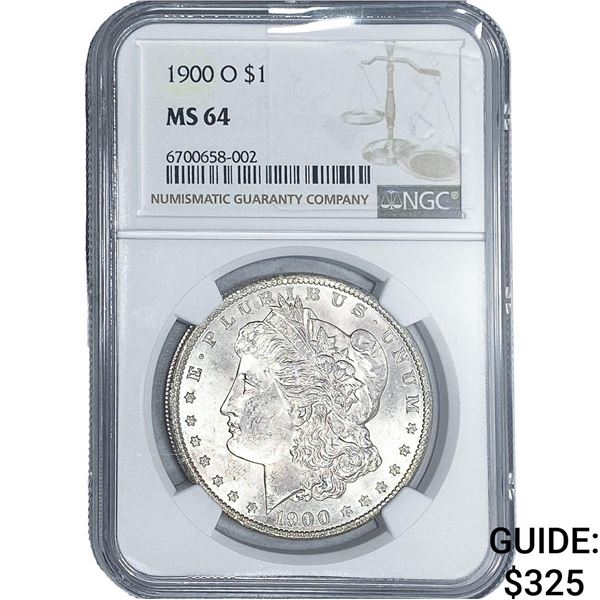 1900-O Morgan Silver Dollar NGC MS64