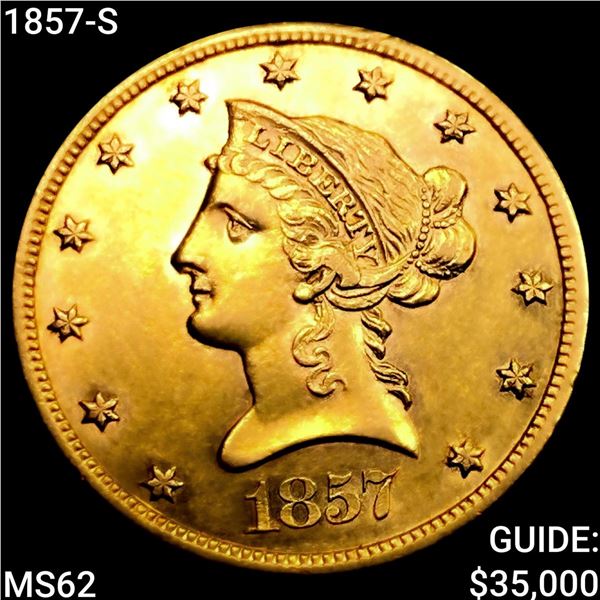 1857-S $10 Gold Eagle UNCIRCULATED