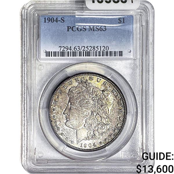 1904-S Morgan Silver Dollar PCGS MS63