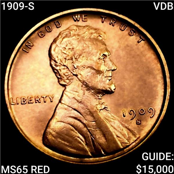 1909-S VDB Wheat Cent GEM BU RD