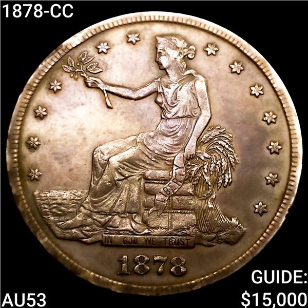 1878-CC Silver Trade Dollar CLOSELY  UNCIRCULATED