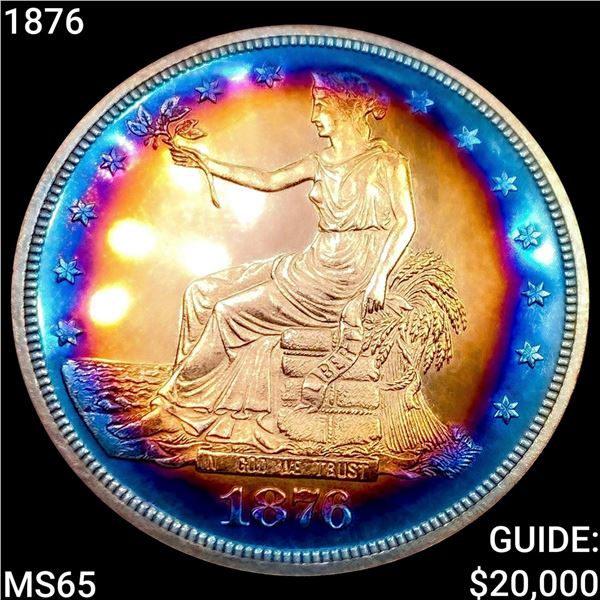 1876 Silver Trade Dollar GEM BU