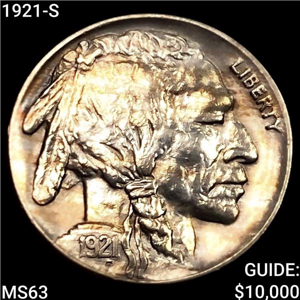1921-S Buffalo Nickel CHOICE BU