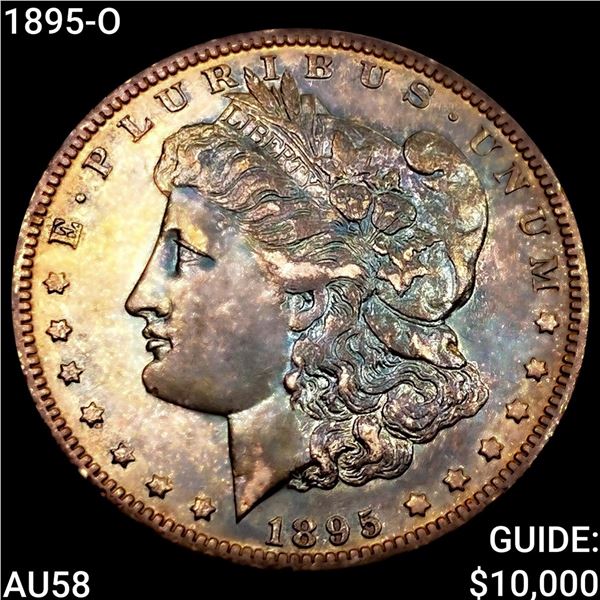 1895-O Morgan Silver Dollar CHOICE AU