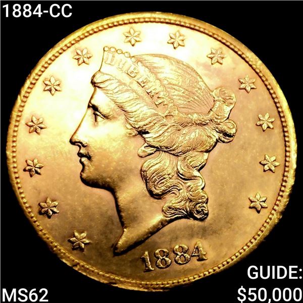 1884-CC $20 Gold Double Eagle UNCIRCULATED