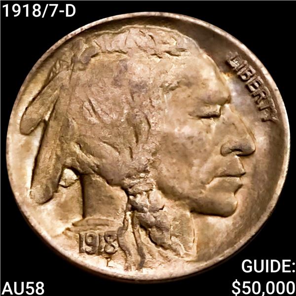 1918/7-D Buffalo Nickel CHOICE AU