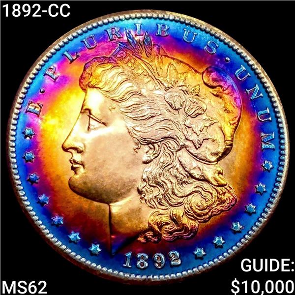 1892-CC Morgan Silver Dollar UNCIRCULATED