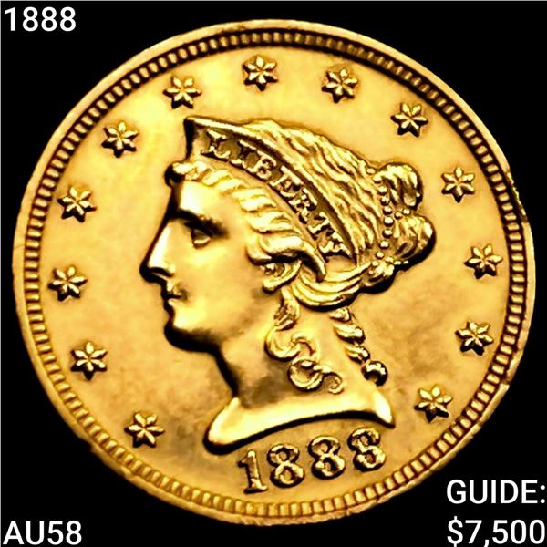 1888 $2.50 Gold Quarter Eagle CHOICE AU