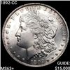 Image 1 : 1892-CC Morgan Silver Dollar CHOICE BU+