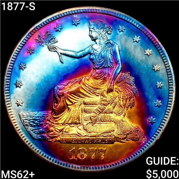 1877-S Silver Trade Dollar UNCIRCULATED +