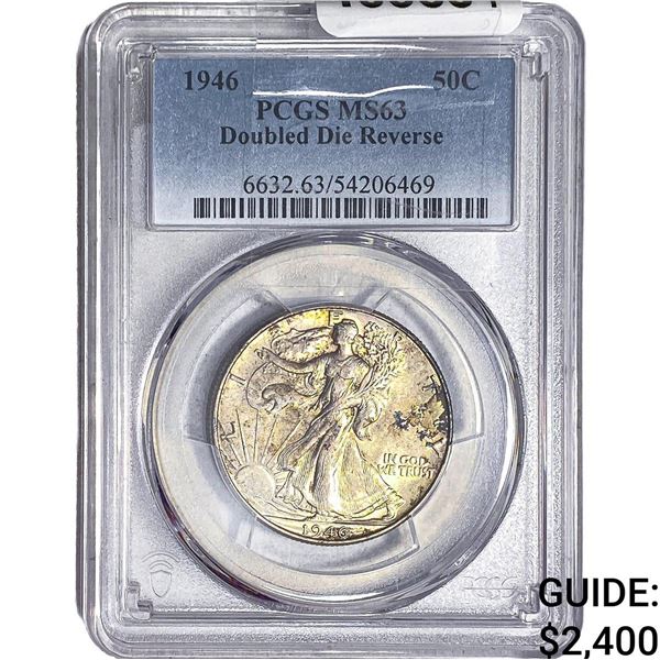 1946 Walking Liberty Half Dollar PCGS MS63  DDR