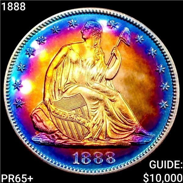 1888 Seated Liberty Half Dollar GEM PROOF +