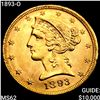 Image 1 : 1893-O $5 Gold Half Eagle UNCIRCULATED