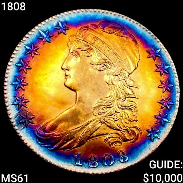 1808 Capped Bust Half Dollar UNCIRCULATED