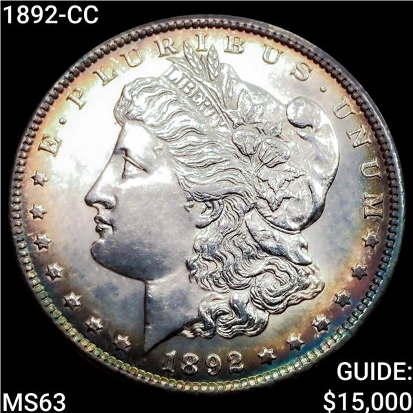 1892-CC Morgan Silver Dollar CHOICE BU