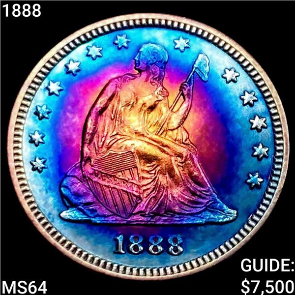 1888 Seated Liberty Quarter CHOICE BU