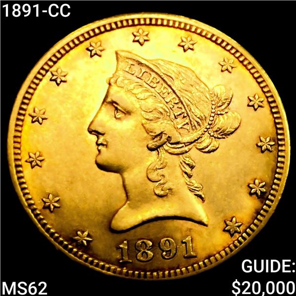 1891-CC $10 Gold Eagle UNCIRCULATED