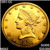 Image 1 : 1891-CC $10 Gold Eagle UNCIRCULATED