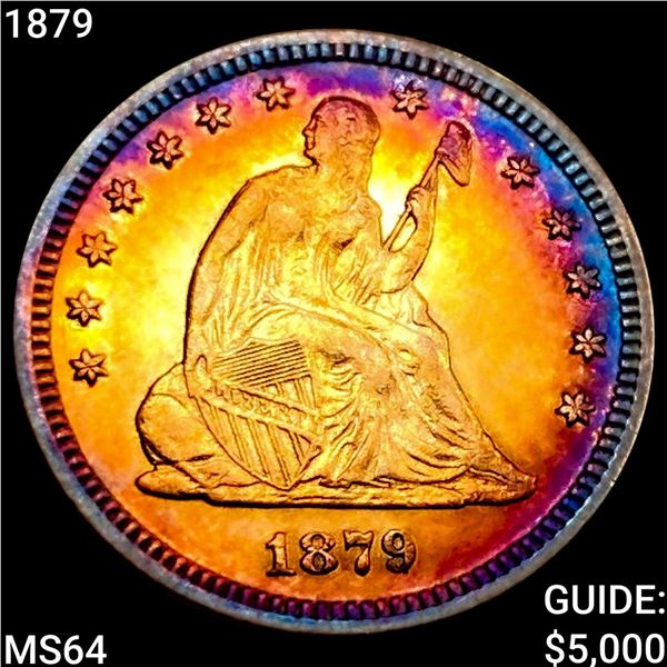 1879 Seated Liberty Quarter CHOICE BU