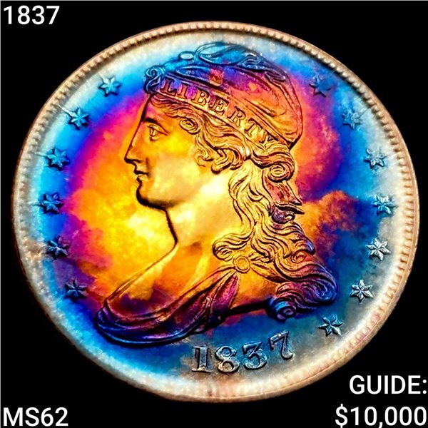 1837 Capped Bust Half Dollar UNCIRCULATED