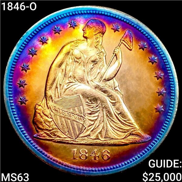 1846-O Seated Liberty Dollar CHOICE BU