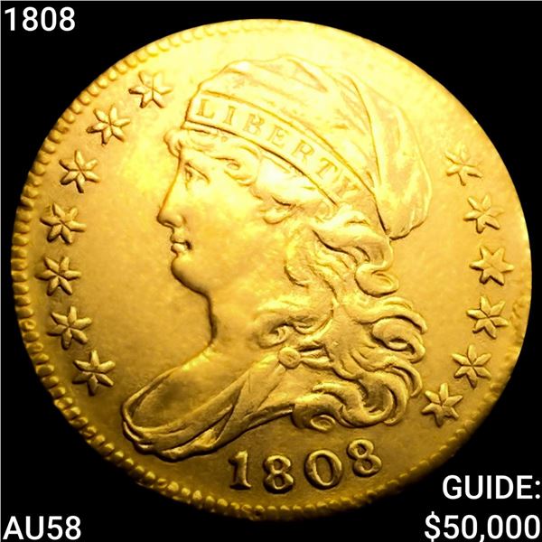 1808 $5 Gold Half Eagle CHOICE AU