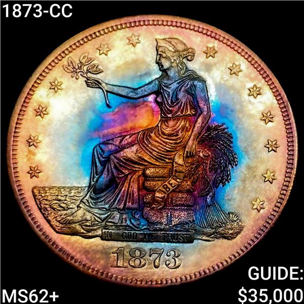 1873-CC Silver Trade Dollar UNCIRCULATED +