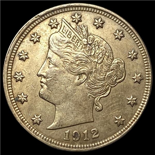 1912 Liberty Head Nickel NEARLY UNCIRCULATED