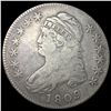 Image 1 : 1809 Capped Bust Half Dollar ABOUT  UNCIRCULATED
