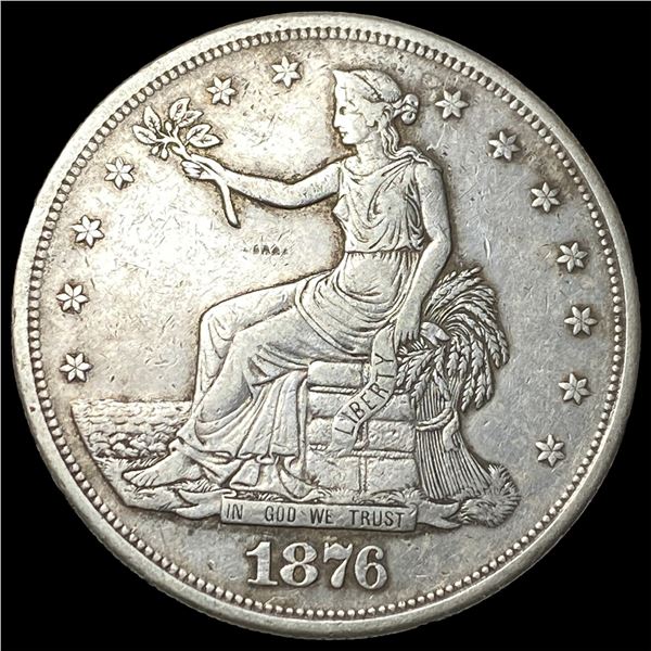 1876-S Silver Trade Dollar ABOUT UNCIRCULATED