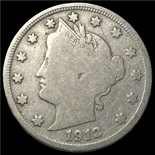 1912-S Liberty Head Nickel NICELY CIRCULATED
