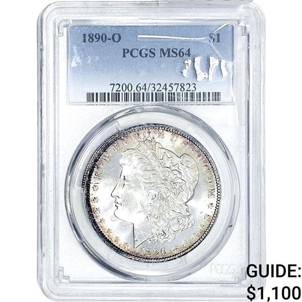 1890-O Morgan Silver Dollar PCGS MS64