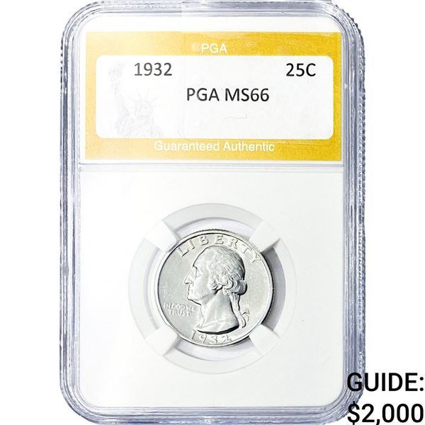 1932 Washington Silver Quarter PGA MS66